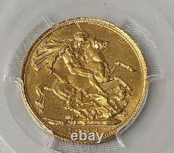 Australian Jubilee head full gold sovereign Sydney mint marked 1893 PCGS MS62