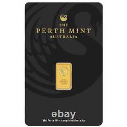 Australian Kangaroo 1g Gold Minted Bar 99.99% Pure Gold The Perth Mint