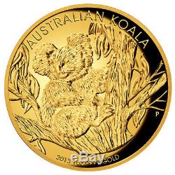 Australian Koala 2013 1oz Gold Proof High Relief Coin