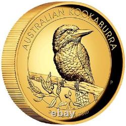 Australian Kookaburra 2015 Gold Coin-High Relief-Australia 5 Oz PP