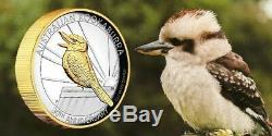 Australian Kookaburra 2020 2 oz Silver Proof Gilded High Relief Coin SOLD OUT