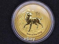 Australian Lunar Coin Series 2018 Year of the Dog Gold & Silver 3 Coin Set