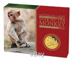 Australian Lunar Gold Coin Series II 2016 Year of the Monkey 1oz Gold Proof Coin