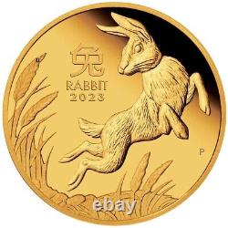 Australian Lunar III 2023 Year of the Rabbit 1/10oz Gold Proof Coin