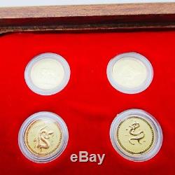 Australian Lunar Series 1 complete boxed set of all 12 gold coins 1/20 oz