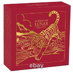 Australian Lunar Series III 2022 Year Of The Tiger 1/10 Oz Gold Proof Coin