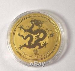 Australian Lunar Series II 2012 Year of the Dragon Gold Proof Coin 1oz. 9999