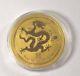 Australian Lunar Series Ii 2012 Year Of The Dragon Gold Proof Coin 1oz. 9999