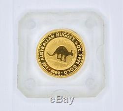 Australian Nugget 1/10 oz. 9999 Gold Coin 1992 Wallaroo Kangaroo Uncirculated