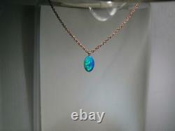 Australian Opal Doublet Pendant 2.5ct 14kt Rose Gold Genuine Jewelry Gift D44