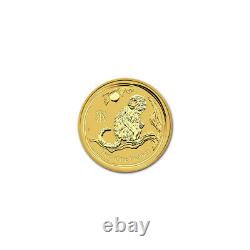 Australian Perth Mint Series II Lunar Gold One-Twentieth Ounce 2016 Monkey