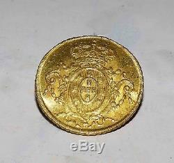 Australian Proclamation Portugal 1811R GOLD Coin Half Joanna 6400 Reis Top Grade
