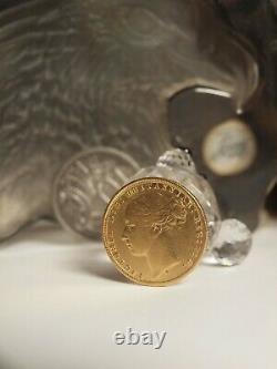 Australian Sovereign 1872 Sydney Gold Coin 7.96 Gram Diameter 22 MM St George