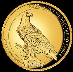Australian Wedge-tailed Eagle 2016 2oz Gold Proof High Relief Coin