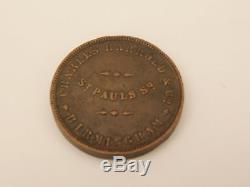 C1855 Charles Harrold Co Birmingham St Pauls Alloying Gold Australian Token Coin