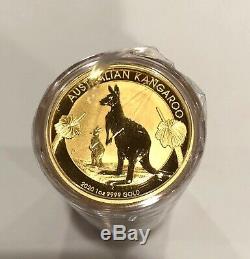 Discount- 5 -1 Oz 9999 Fine Gold 2020 Australian Kangaroo $100 Coins, Other Gold