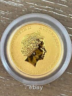 Elizabeth II Australian $5 gold coin, 1/20 oz, 2015 year of the goat