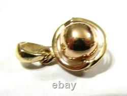 Genuine 9ct Rose & Yellow Gold 8Mm Ball Drop Pendant Free Express Post In Oz