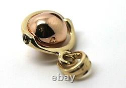 Genuine 9ct Rose & Yellow Gold 8Mm Ball Drop Pendant Free Express Post In Oz