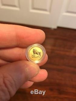 Gold 1997 Australia Lunar Ox 1/20 Rarest Perth Mint Key Date