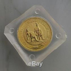 Gold Australian 1/4 oz Nugget Proof 25 dollar Coin 1998 original capsule