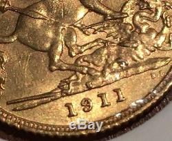 Gold Coin 1911s Australian Half sovereign (high grade) 22 ct gold