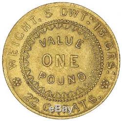 Gold Coin AUSTRALIAN Pre Decimal, Extremly rare, Adelaide Pound 1852