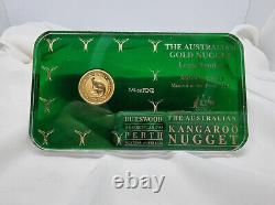 Gold Nugget 1/4 oz THE AUSTRALIAN NUGGET. 9999 Gold Bullion Coin Perth Mint