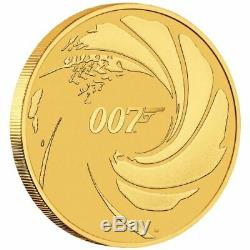 James Bond 007 $100. 1oz. 99.99% fine Gold ONLY 500 GOLD COINS IN CARD (RARE)