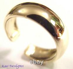 Kaedesigns Genuine New Solid Dome 9ct 9kt Yellow Gold 375 Plain Toe Ring 231