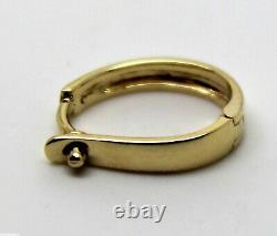 Kaedesigns New 18ct 750 Yellow gold Plain 13mm Large Size Enhancer Bail Clasp