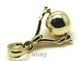 Kaedesigns, New 9ct 9K Solid Genuine Yellow Gold 8mm Euro Ball Spinner Pendant