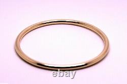 Kaedesigns New Genuine 9ct Full Solid Rose Gold 4mm Wide Golf Bangle 65mm