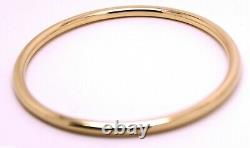 Kaedesigns New Genuine 9ct Full Solid Rose Gold 4mm Wide Golf Bangle 65mm