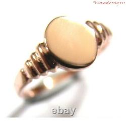 Kaedesigns New Genuine Small New 9ct 9K Rose Gold Oval Signet Ring 342