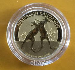 Limited Mintage 1/4 oz. 9999 Gold Bullion 2010 Kangaroo $25 Coin Perth Mint