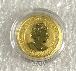 Lot of 10 Gold 2023 Gold 1/10oz Australian Kangaroo $15 Coin. 9999 Fine BU Coins