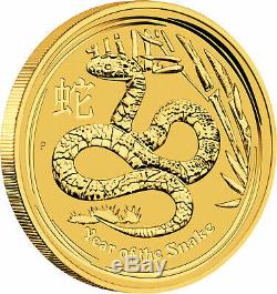 Lot of 2 2013-P $50 1/2oz Australian Gold Year of the Snake Lunar Series II