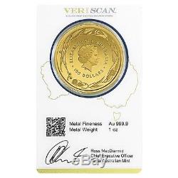 Lot of 2 2017 1 oz Gold Kangaroo Coin Royal Australian Mint Veriscan. 9999 Fin