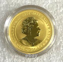 Lot of 2 Gold 2023 Gold 1 oz Australian Kangaroo $100 Coin. 9999 Fine BU Coins