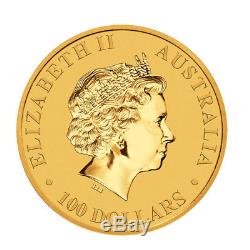 Lot of 3 Gold 2018 Australian Gold 1oz Kangaroo $100.9999 Fine BU Coins