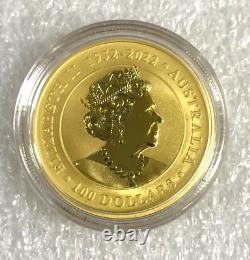 Lot of 4 Gold 2023 Gold 1 oz Australian Kangaroo $100 Coin. 9999 Fine BU Coins