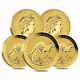 Lot Of 5 2017 1/10 Oz Australian Gold Kangaroo Perth Mint Coin. 9999 Fine Bu