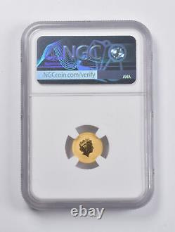 MS70 2017-P Australia $5 Year Of The Rooster 1/20 Oz. 999 Fine Gold NGC 2959