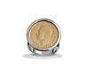 New Von Treskow Sterling Silver Gold Plated Australian Sixpence Coin Ring Sizes