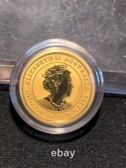 New 2022 Queen Elizabeth ll 1/10oz Gold Coin Lunar Year of the TIGER In Capsule