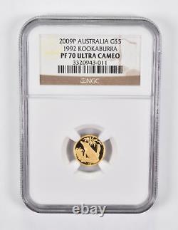 PF70 UCAM 2009-P Australia $5 Gold 1992 Kookaburra NGC 1948