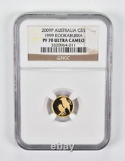PF70 UCAM 2009-P Australia $5 Gold 1999 Kookaburra NGC 1944