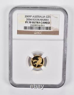 PF70 UCAM 2009-P Australia $5 Gold 2004 Kookaburra NGC 1936