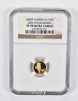 PF70 UCAM 2009-P Australia $5 Gold 2005 Kookaburra NGC 1939